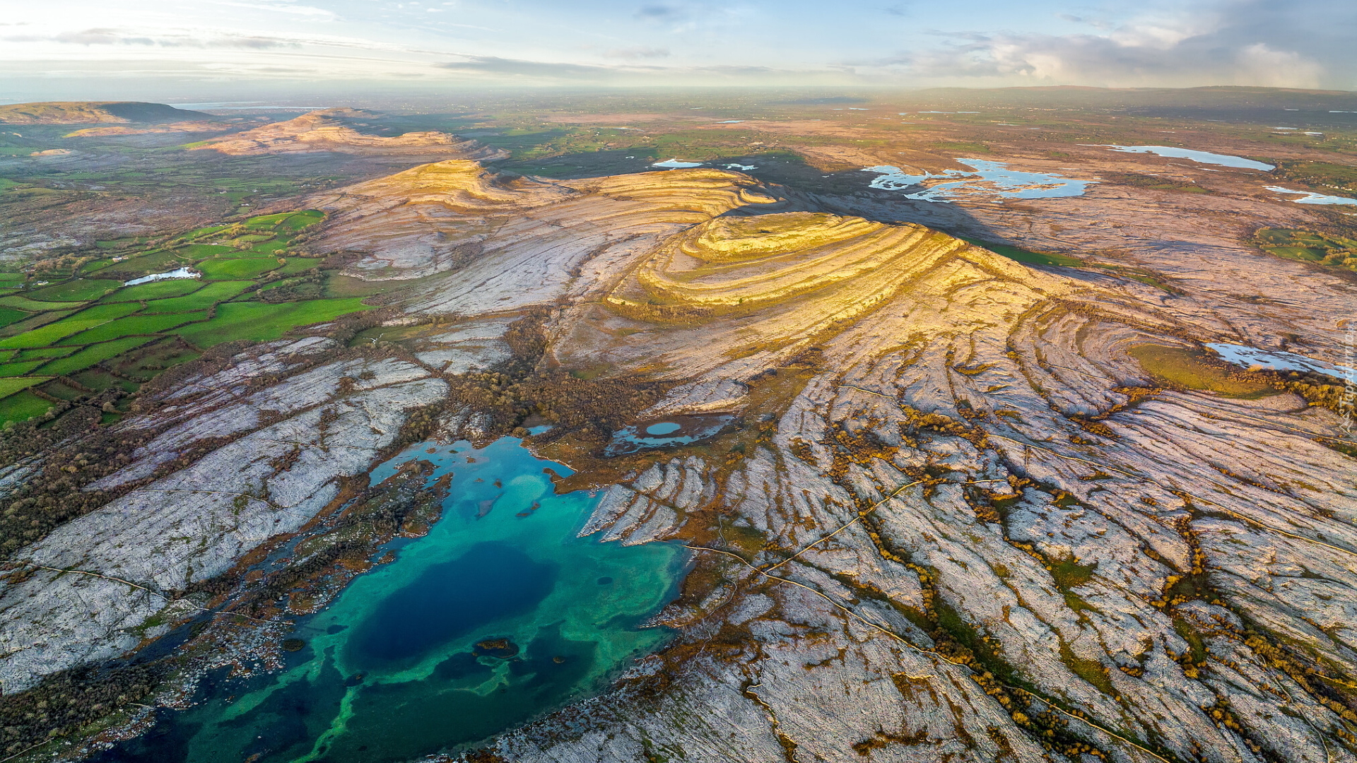 Jeziora, Wzgórze, Mullaghmore, Killinaboy, Irlandia