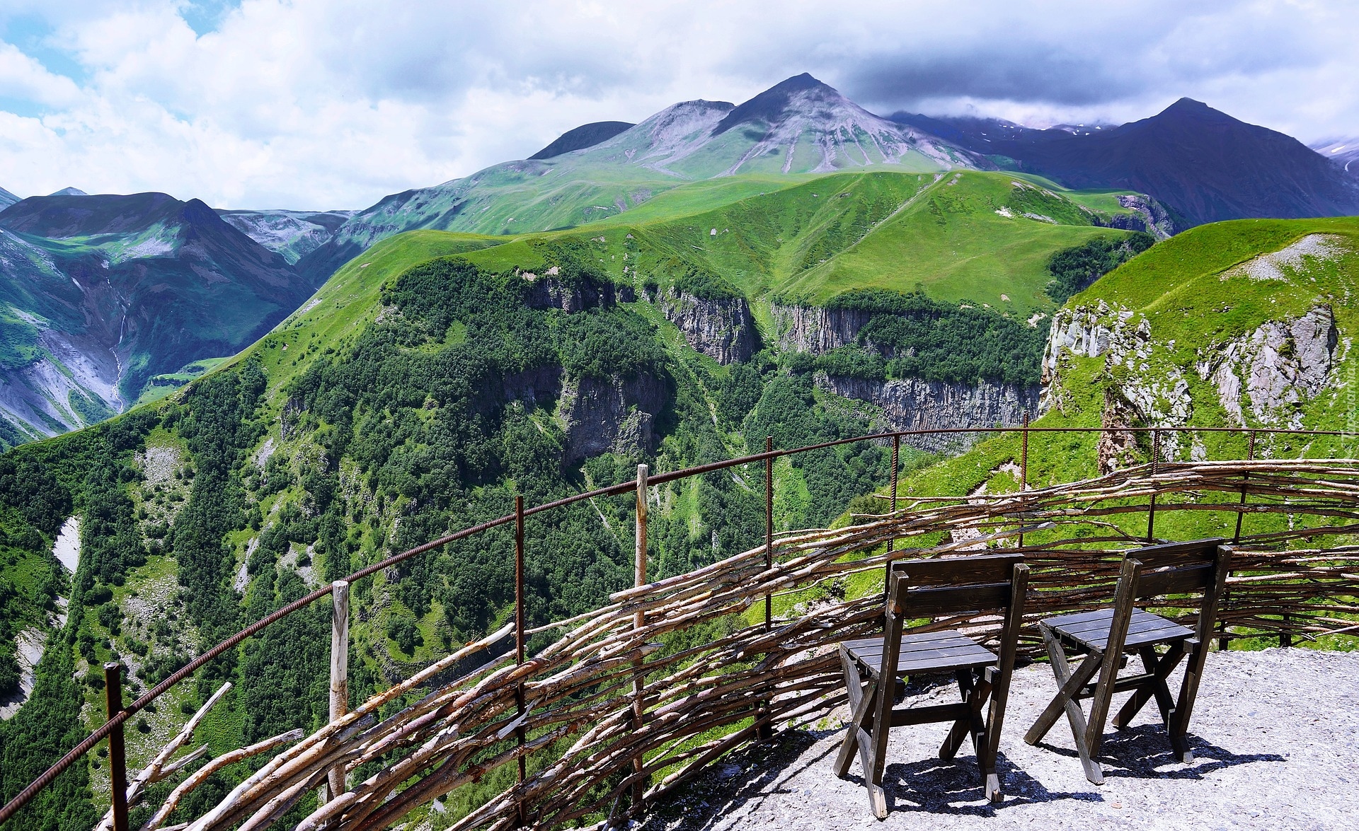 Park Narodowy Gudauri, Gruzja, Taras widokowy, Góry