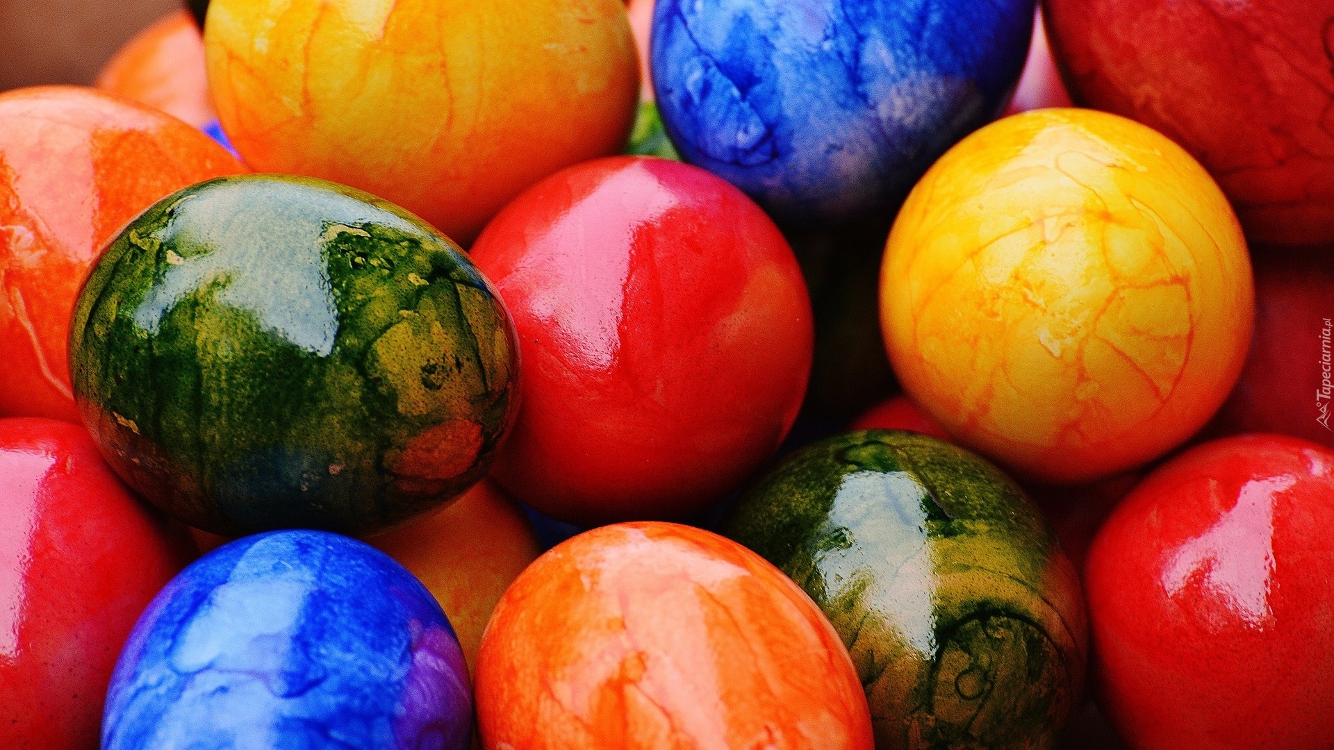 Wielkanoc, Kolorowe, Błyszczące, Pisanki