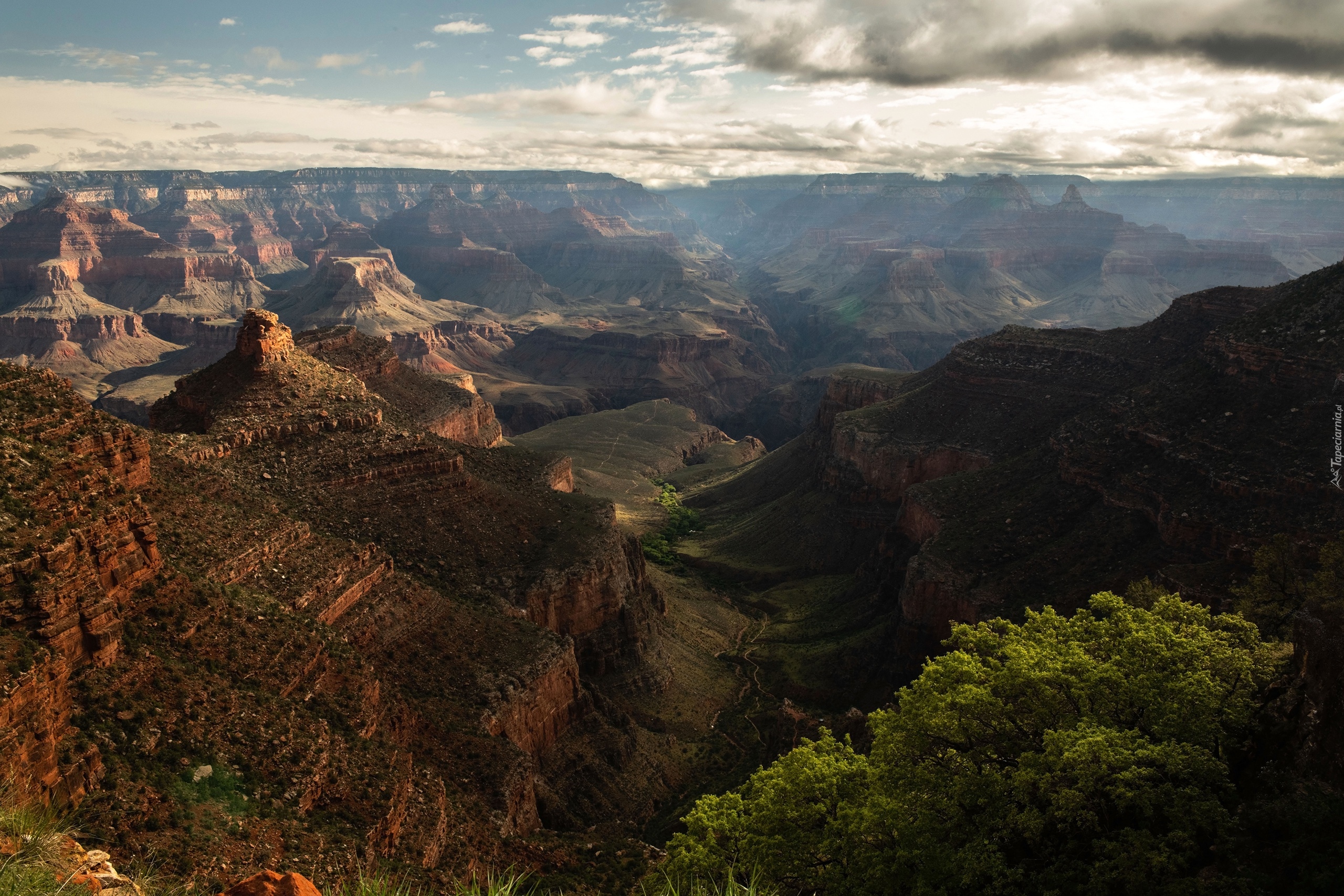 Park Narodowy Wielkiego Kanionu, Wielki Kanion Kolorado, Grand Canyon, Góry, Arizona, Stany Zjednoczone