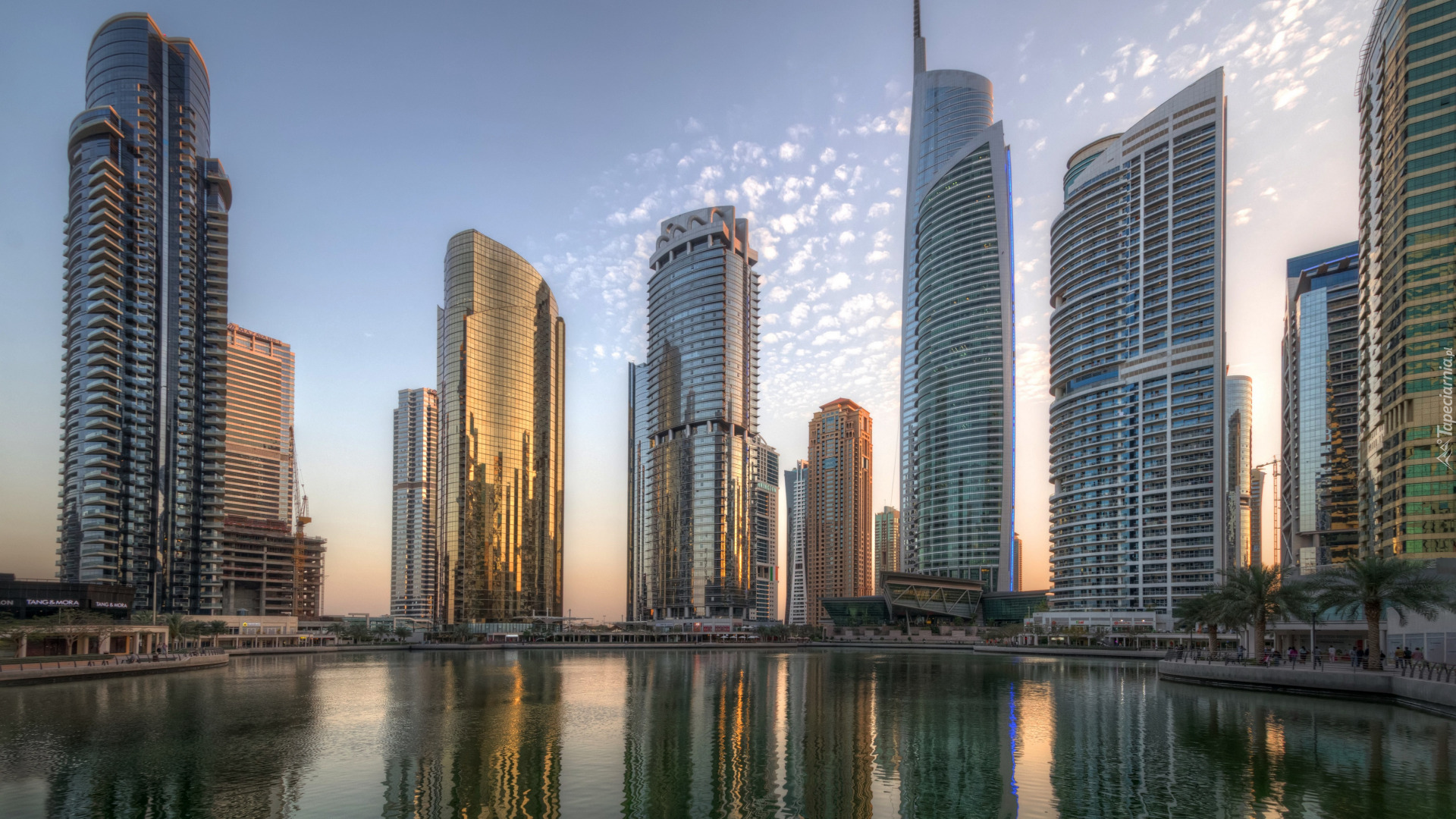 Zjednoczone Emiraty Arabskie, Dubaj, Wieżowce, Niebo