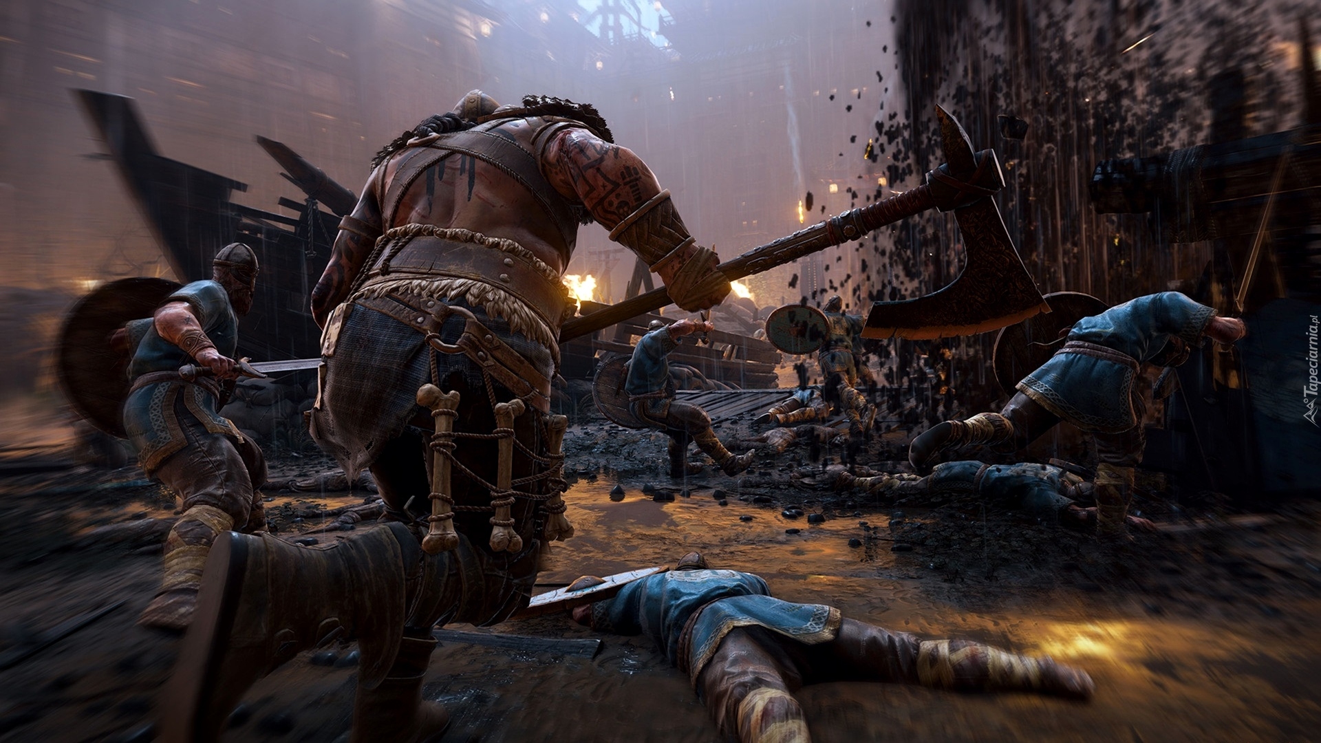 Gra, For Honor, Wiking Drengr, Topór, Walka