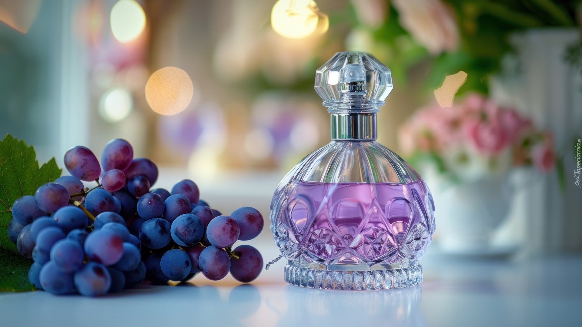 Kompozycja, Flakon, Perfumy, Winogrona