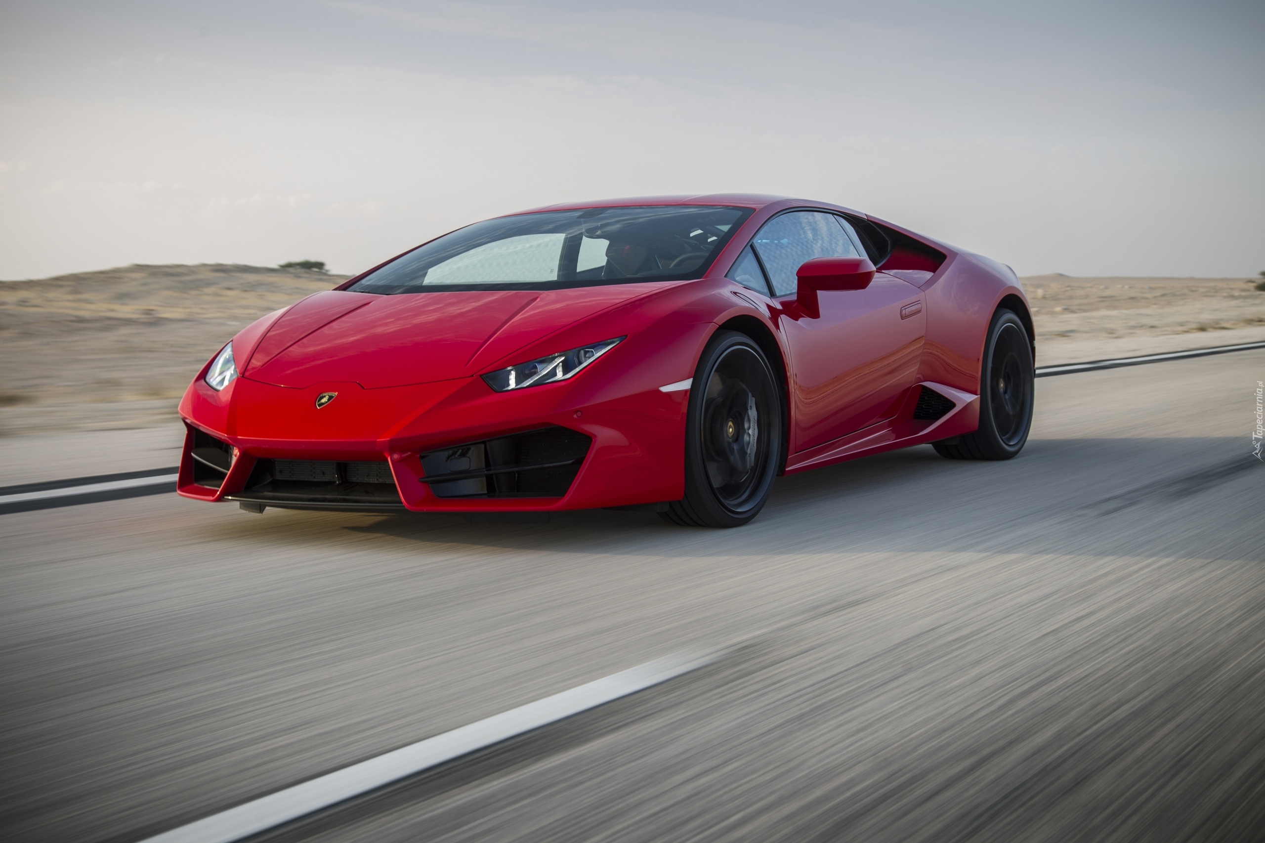 Czerwony, Lamborghini Huracan LP 580-2, 2015