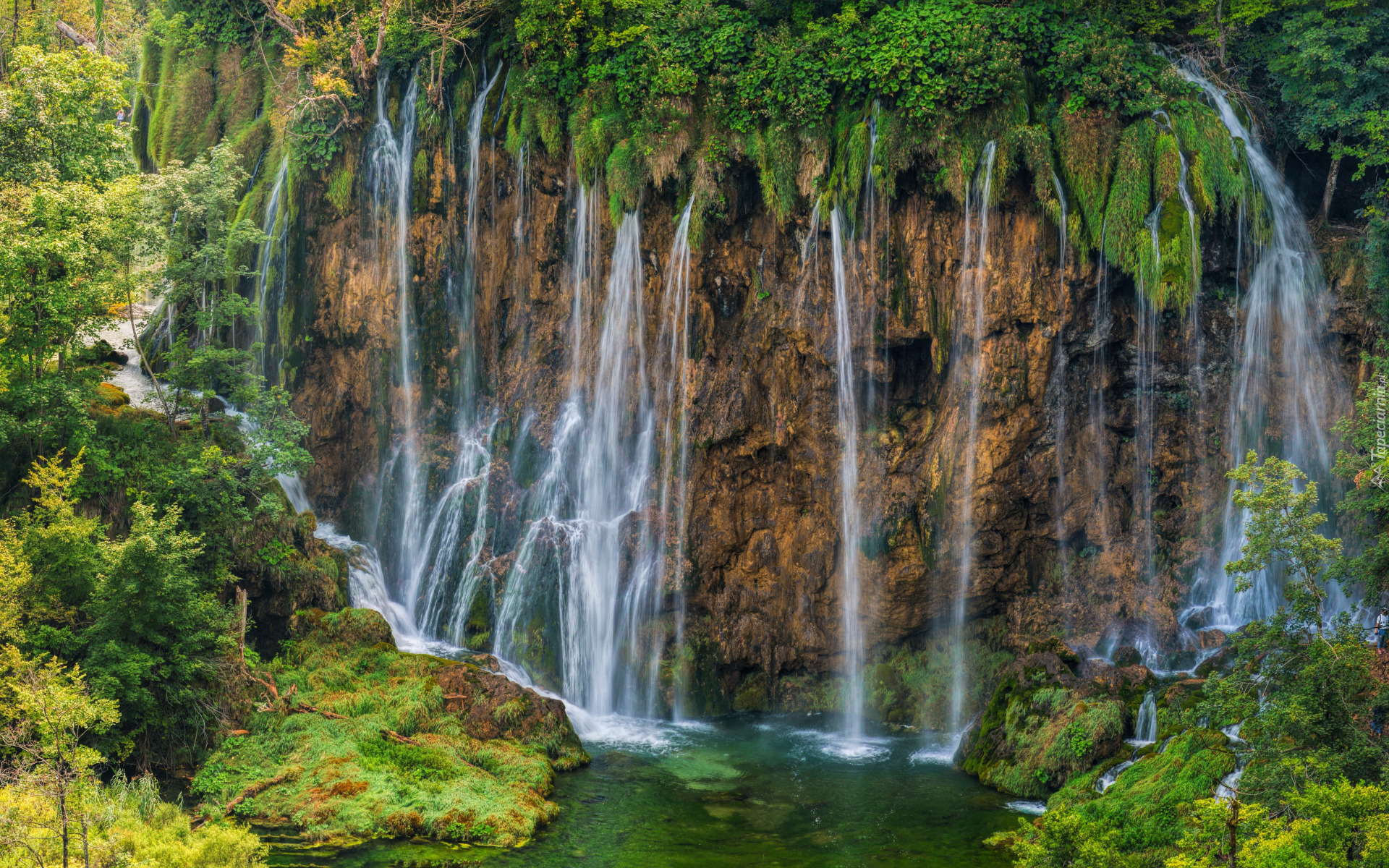 Chorwacja, Plitvice, Park Narodowy Jezior Plitwickich, Wodospad Galowacki Buk