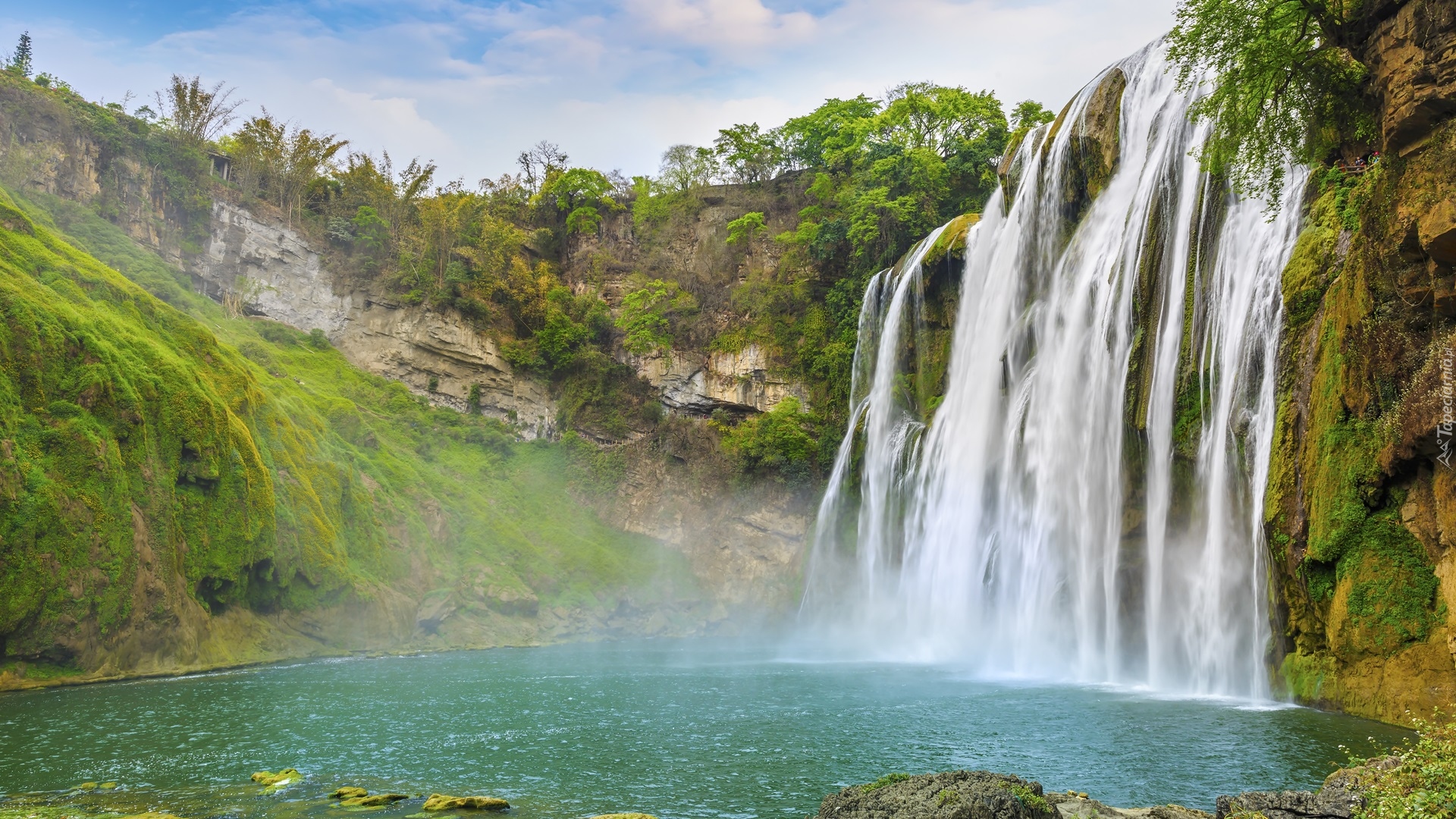 Rzeka Haishui He, Wodospad, Huangguoshu Falls, Roślinność, Chiny