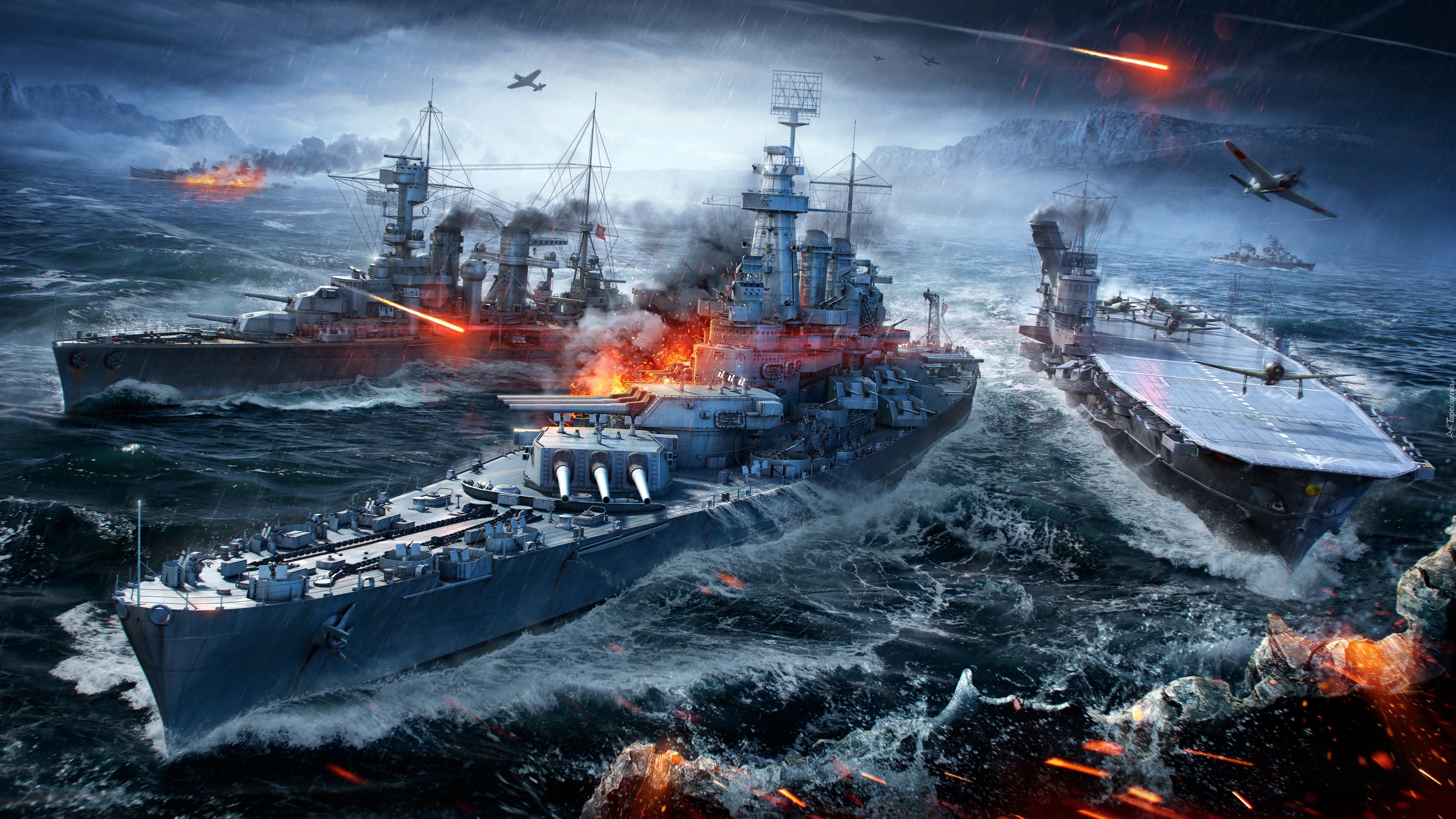 World Of Warships, Okręty