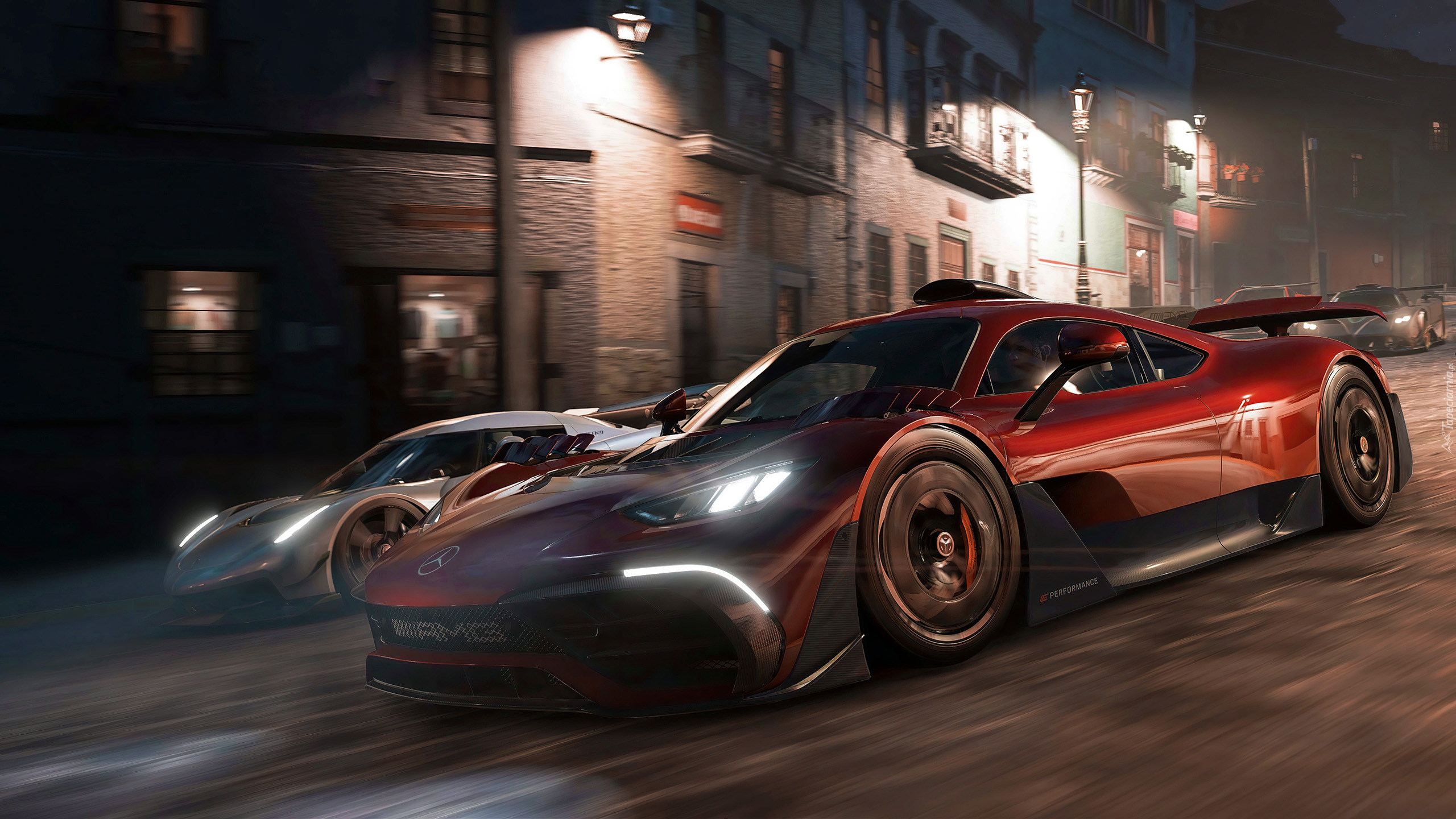 Gra, Forza Horizon 5, Czerwony, Mercedes AMG