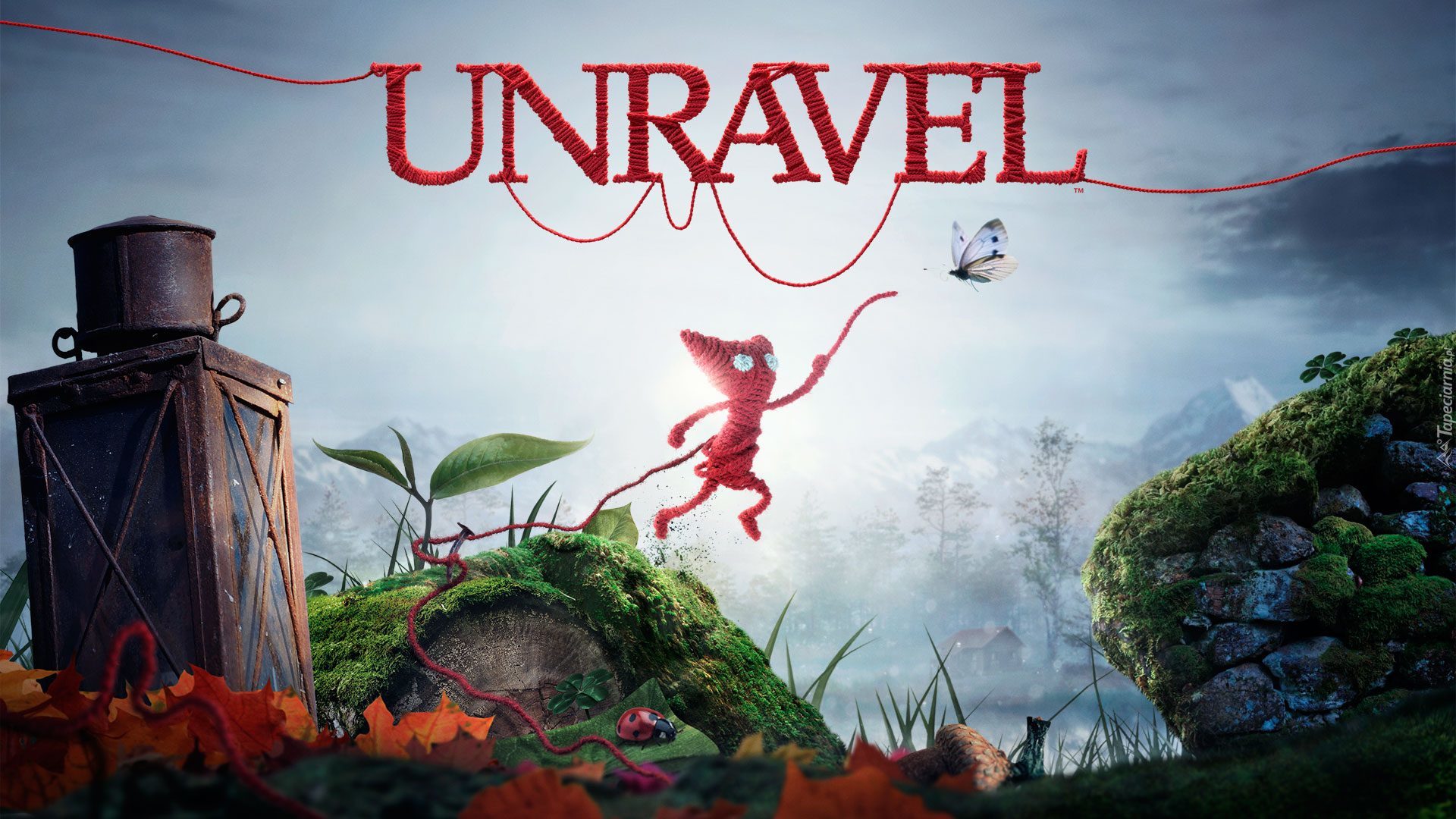 Gra komputerowa, Unravel, Yarny, Lampa, Grafika 3D