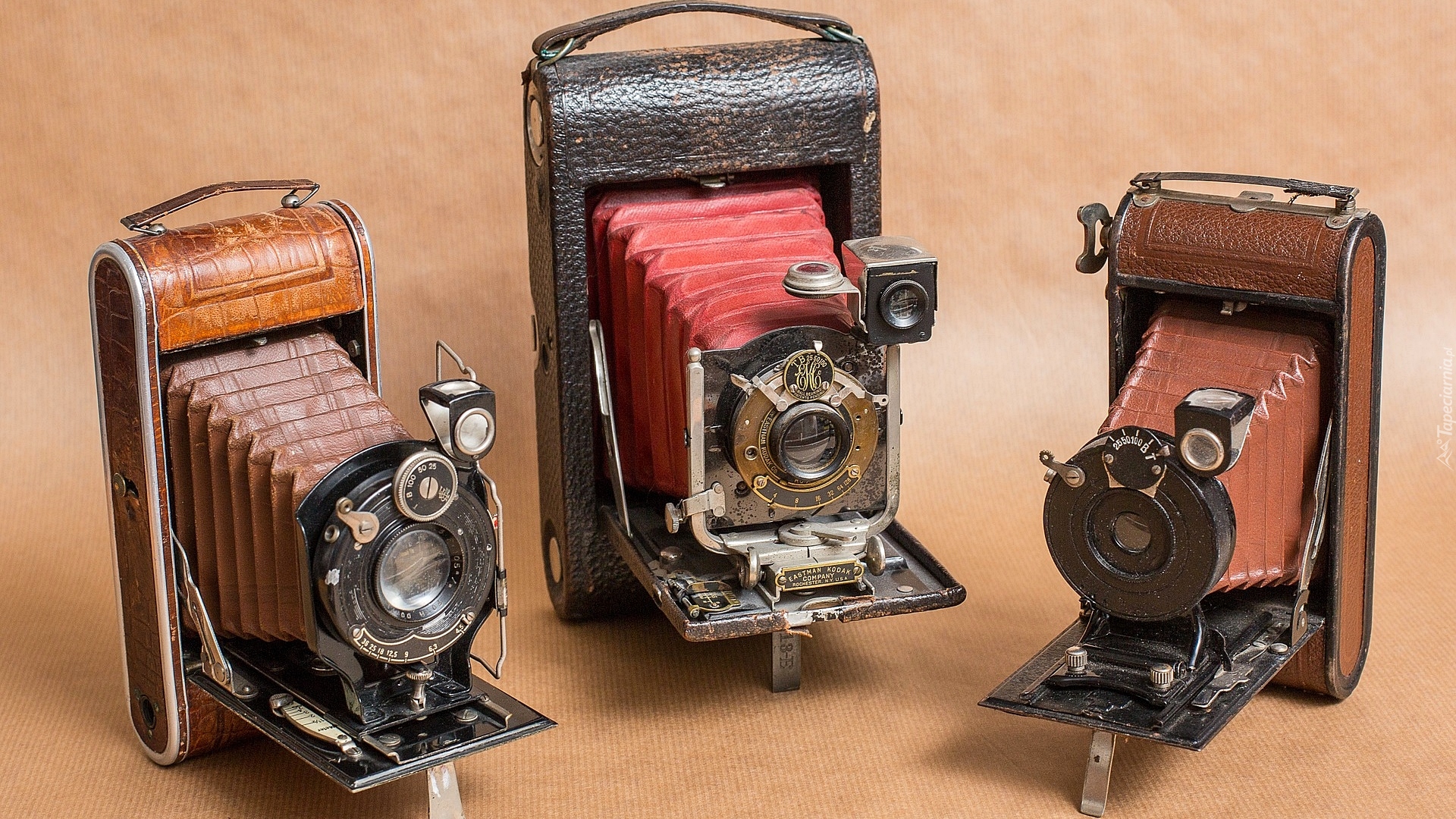 Trzy, Aparaty fotograficzne, Eastman Kodak Company, Antyki