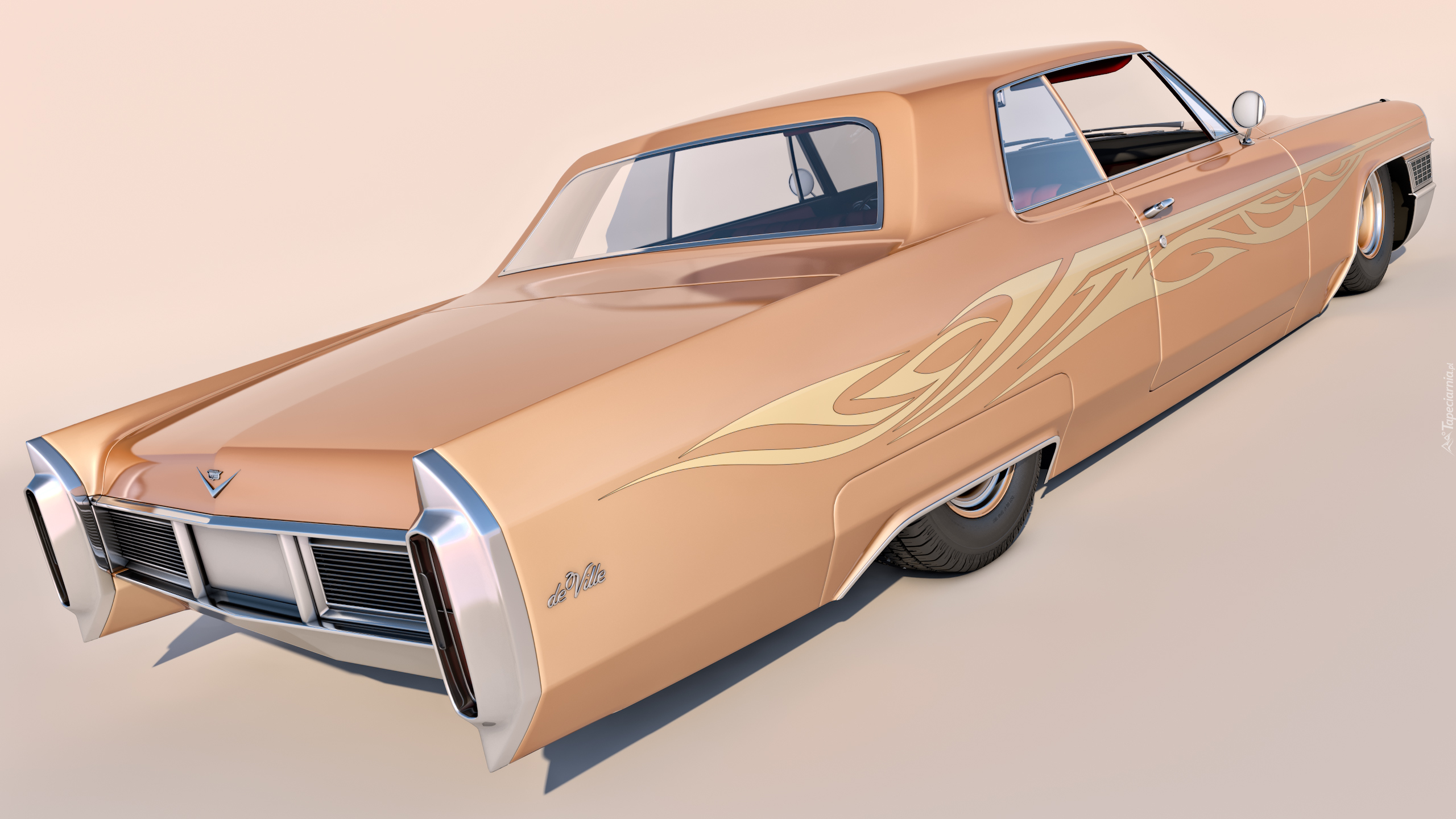 Zabytkowy, Cadillac DeVille Coupe, 1965, 3D
