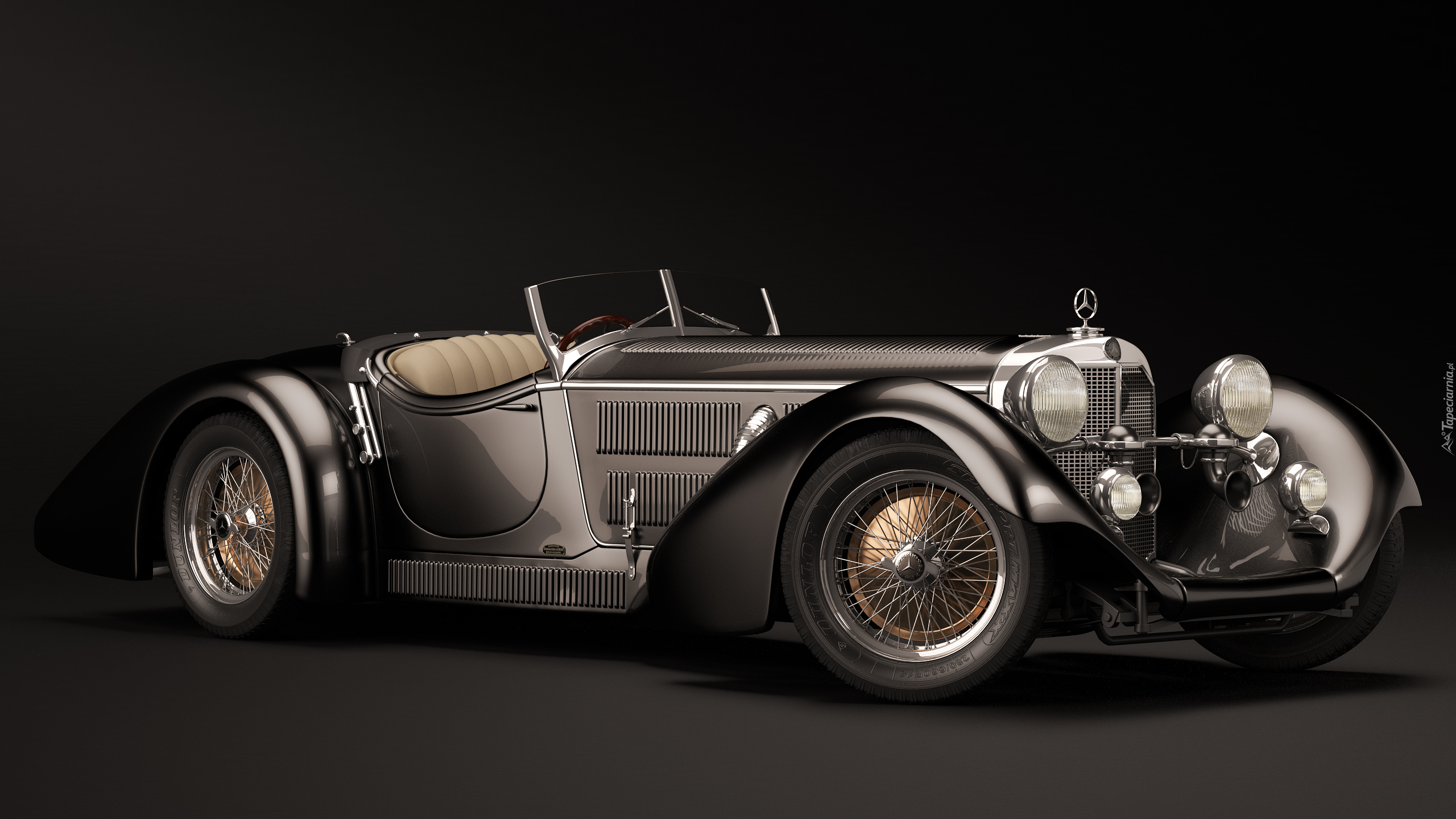 Zabytkowy, Mercedes-Benz SS Roadster, 1930