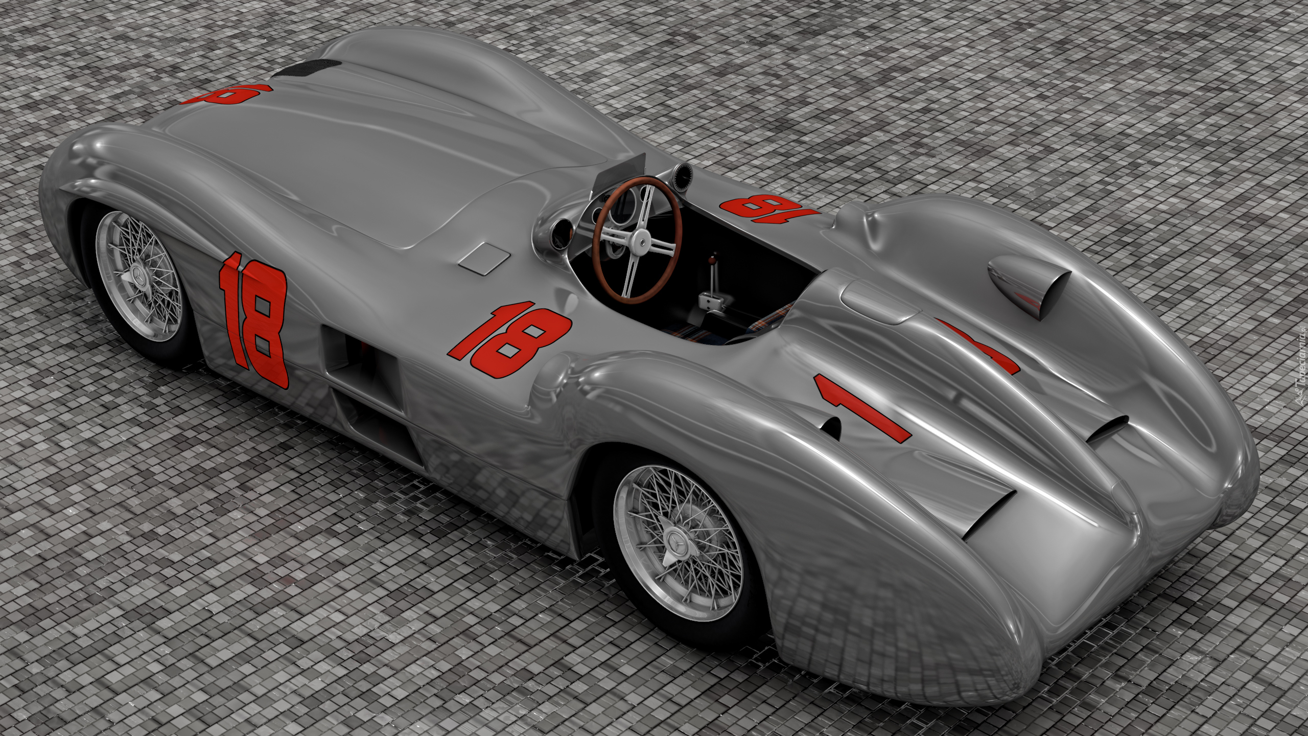 Mercedes W196 Streamliner, 1955, Zabytkowy