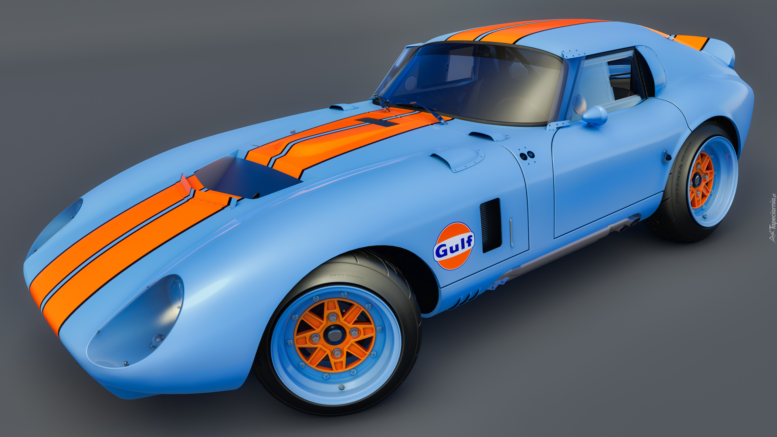 Niebieski, Shelby Cobra Daytona, 1965, Zabytkowy