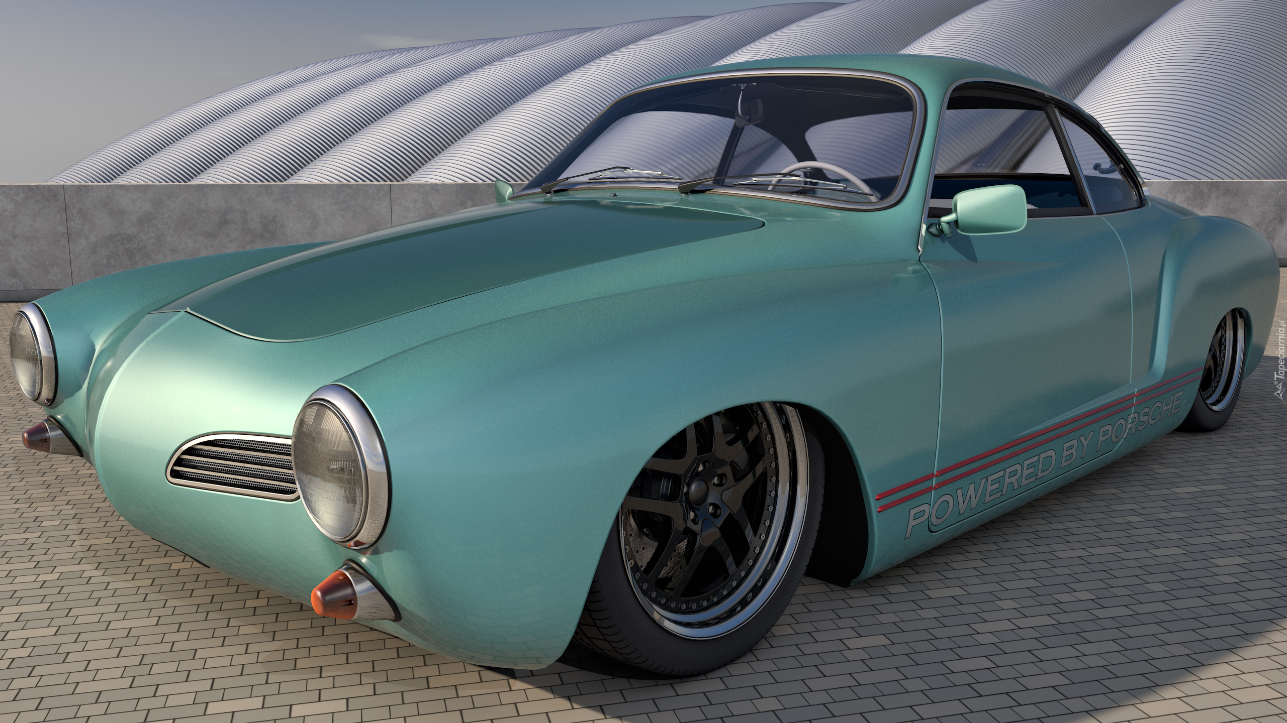 Volkswagen Karmann Ghia, 1967, Zabytkowy, 3D