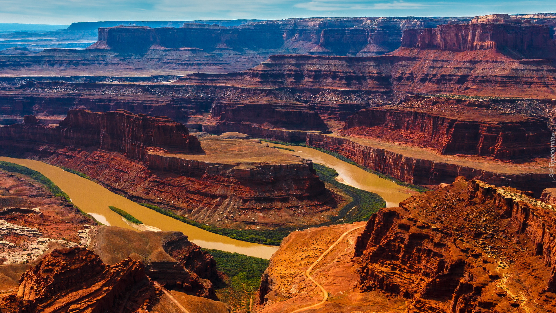 Rzeka Kolorado, Skały, Park stanowy Dead Horse Point, Stan Utah, Stany Zjednoczone