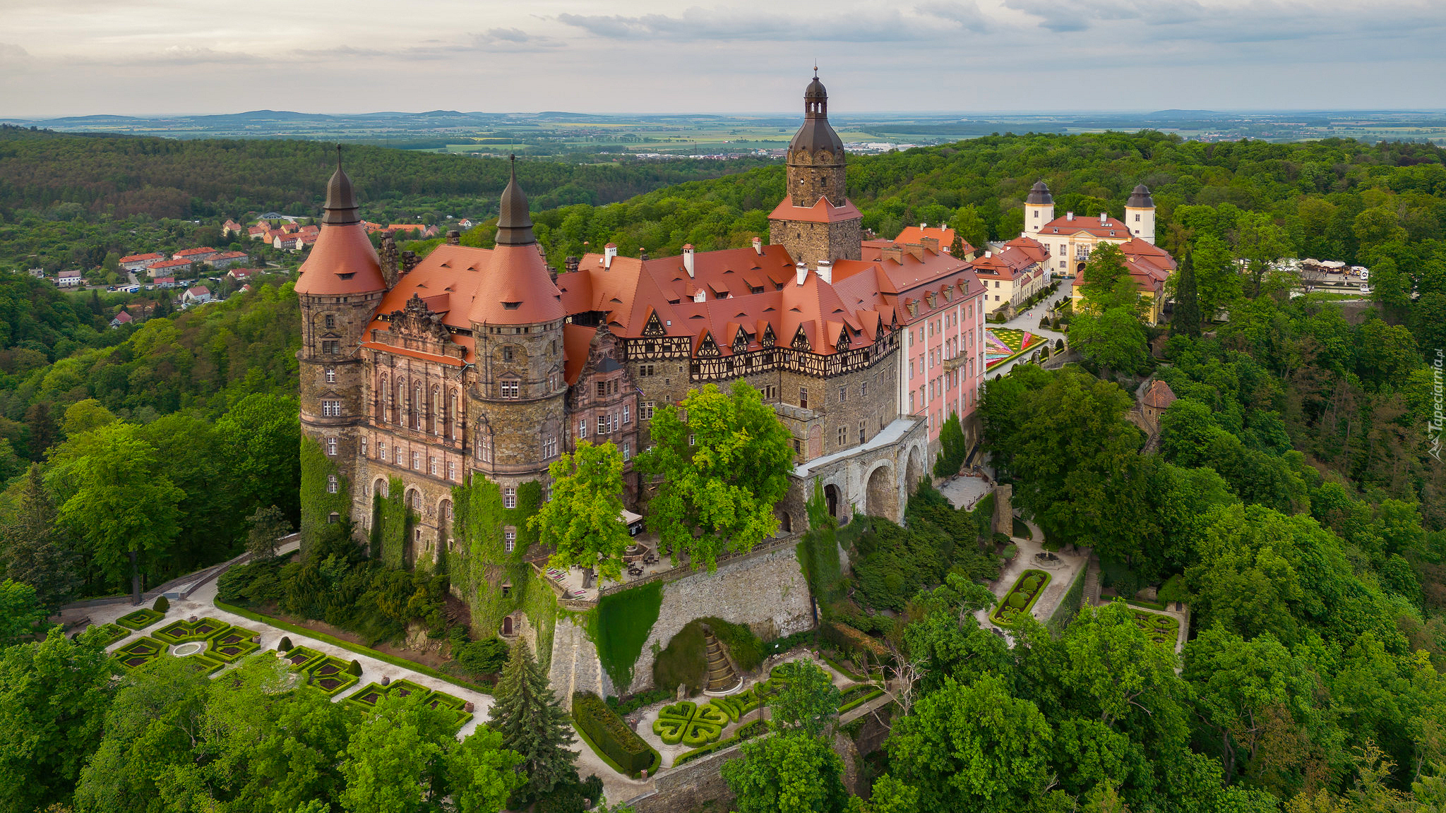 Zamek Książ, Zielone, Wzgórza, Wałbrzych, Polska