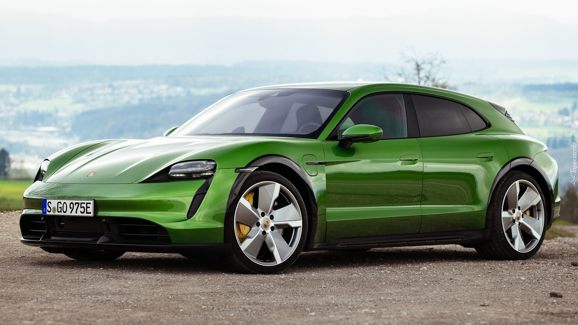 Zielone, Porsche Taycan Turbo S Cross Turismo, 2021