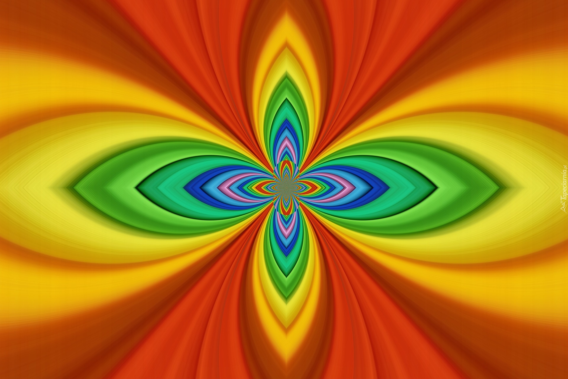 Zielono-pomarańczowy, Fraktal