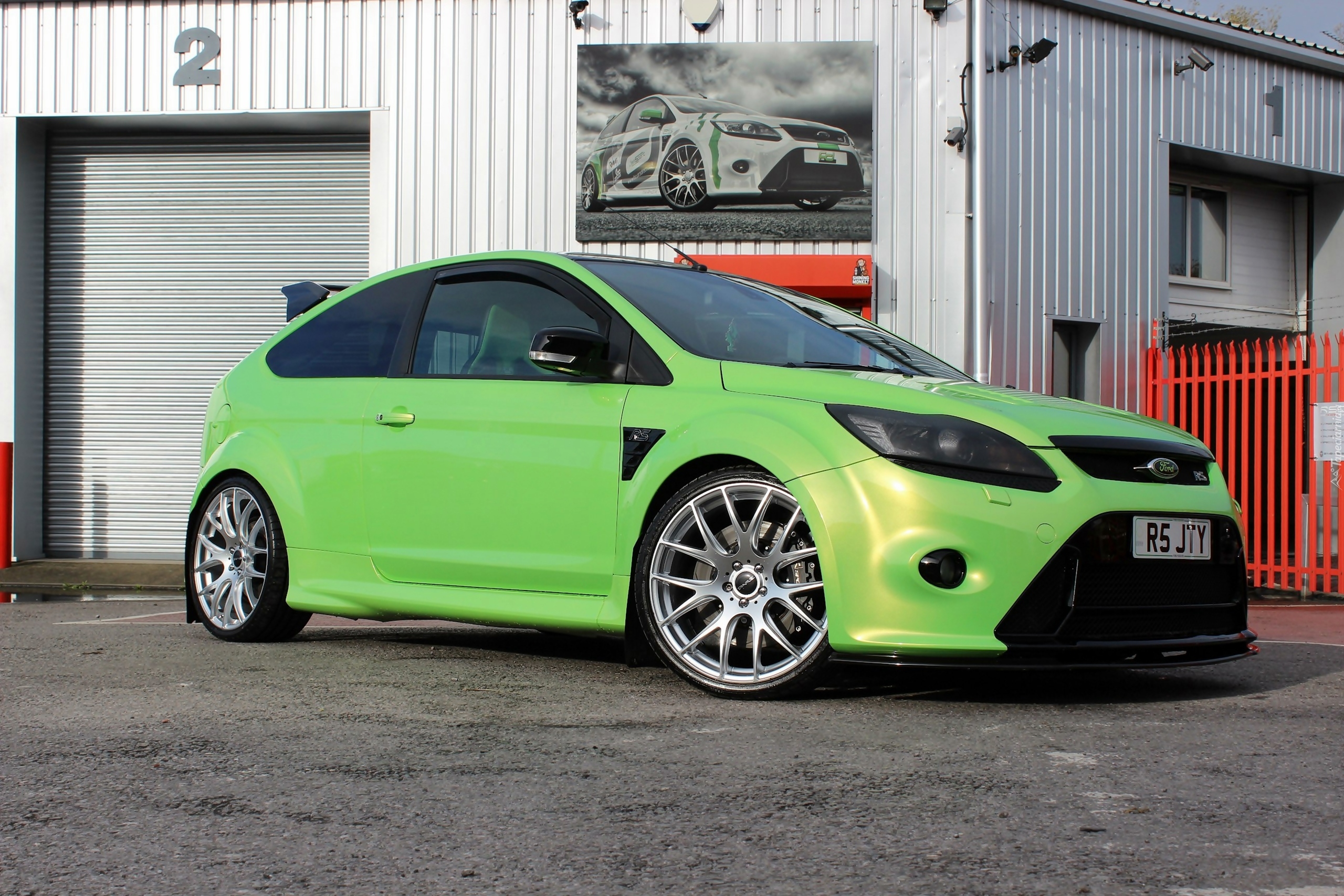 Zielony, Ford Focus II RS, Wolf Racing