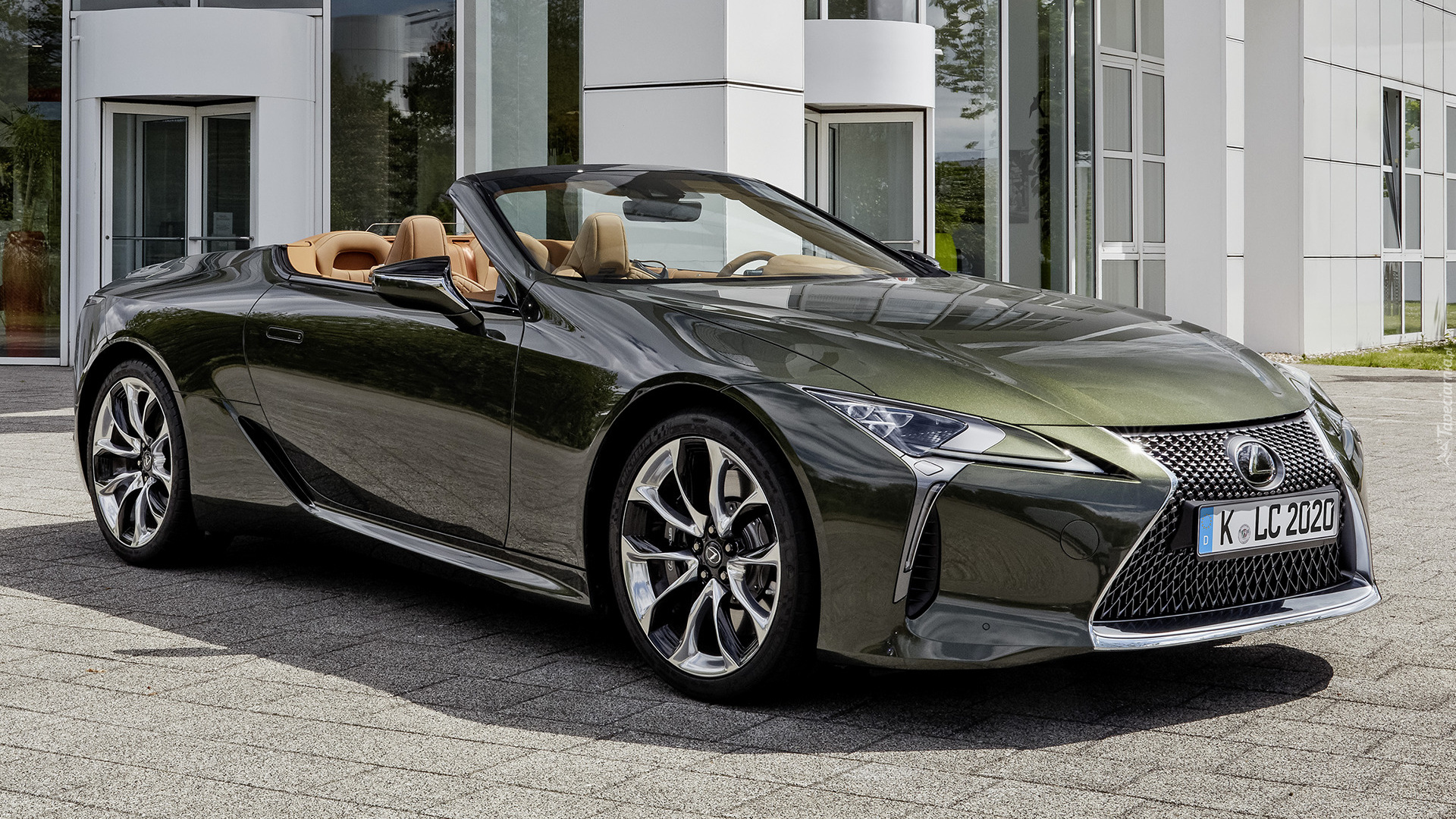 Zielony, Lexus LC 500, Kabriolet