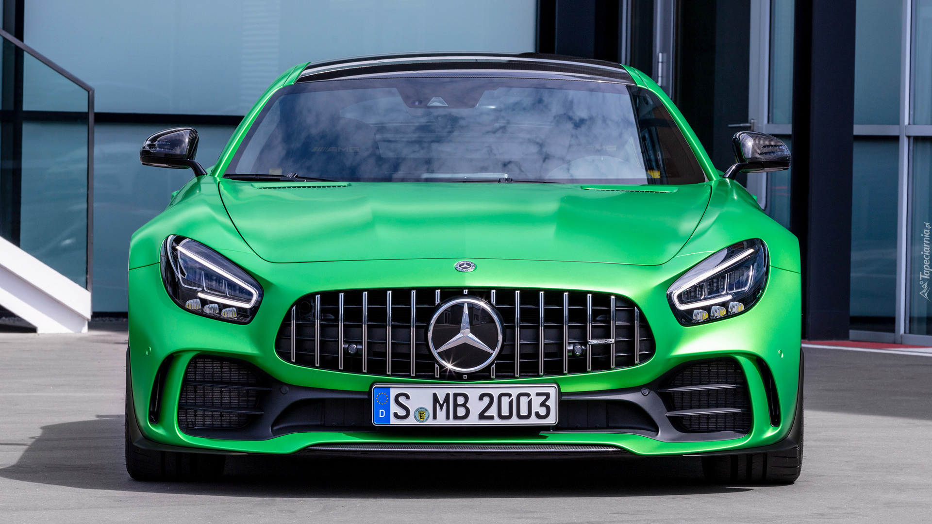 Zielony, Mercedes-AMG GT R, Przód