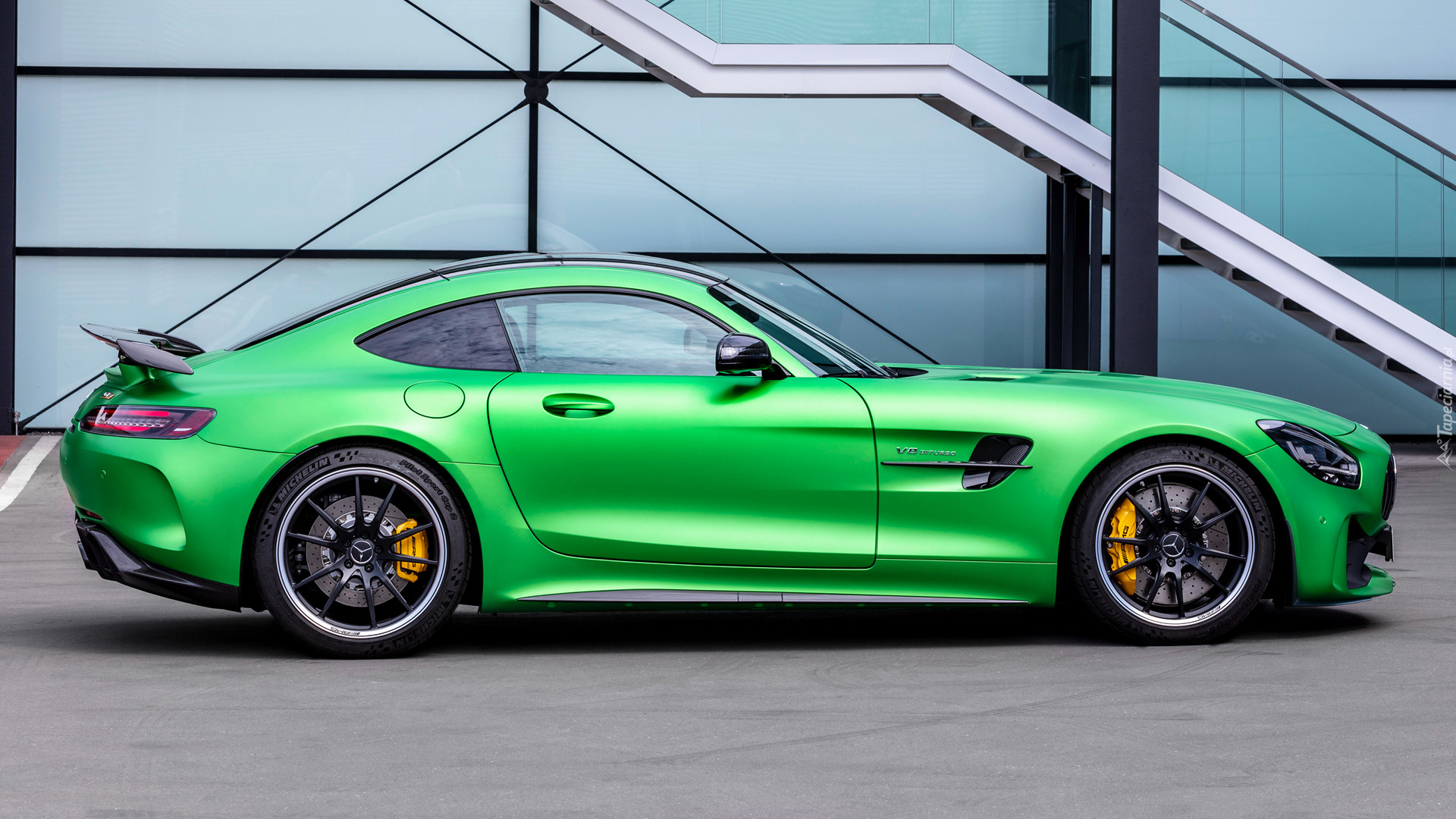 Zielony, Mercedes-AMG GT R, Bok