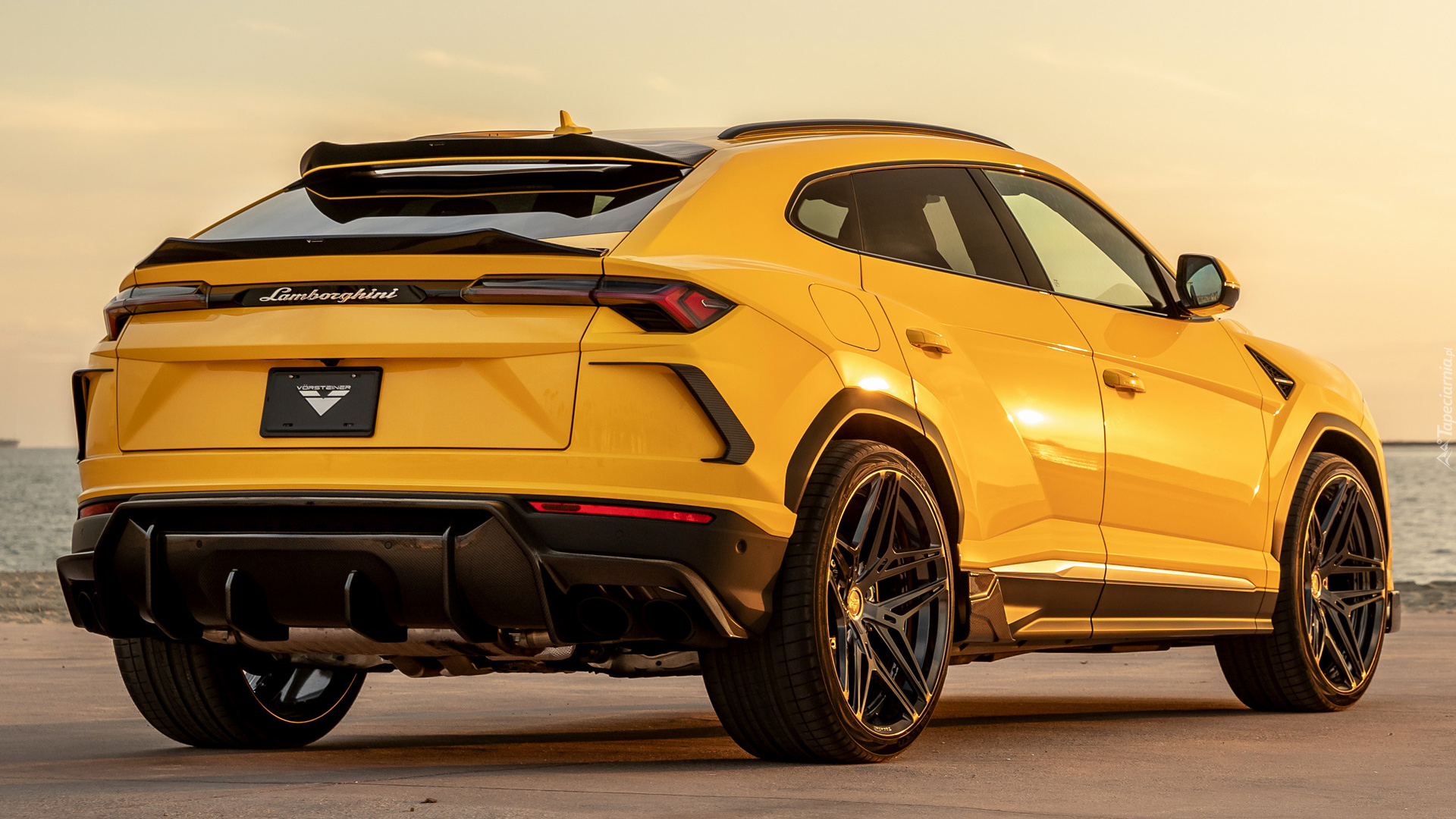 Żółte, Lamborghini Urus, Vorsteiner