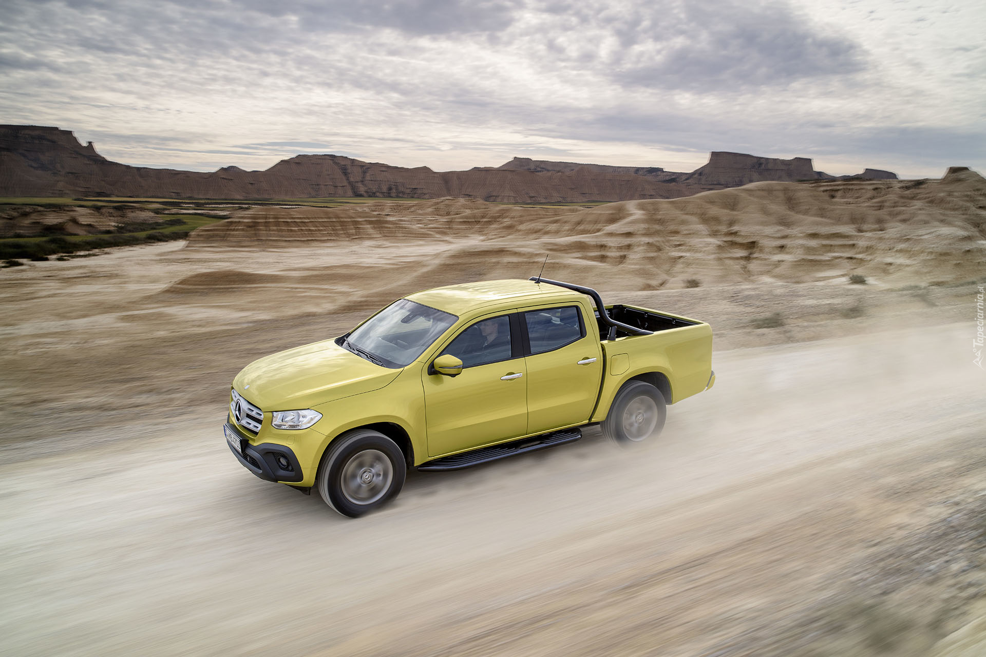 Żółty, Mercedes-Benz X-Class Pick Up, 2017, Droga