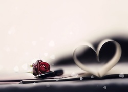 Długopis, Róża, Serce