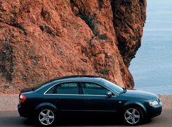 Czarne, Audi A4, Sedan