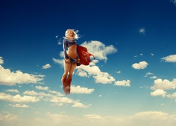 Kobieta, Superwoman, Obłoki