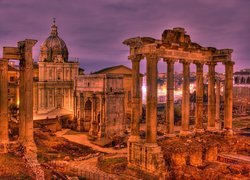 Rzym, Ruiny, Kolumny