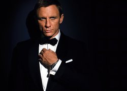Daniel Craig, Aktor, Garnitur, Zegarek, Muszka