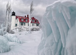 Stany Zjednoczone, Stan Michigan, Latarnia morska Point Betsie, Muzeum Point Betsie Light, Zima