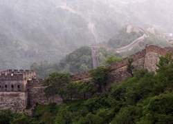 Wielki Mur Chiński, Drzewa, Baszta, Cegły