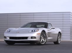 Srebrny, Chevrolet Corvette C6