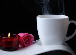 Kawa, Świeca, Róża