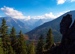 Góry, Drzewa, Chmury
