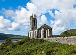 Kościół, Białe, Chmury, Irlandia