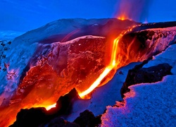 Erupcja, Wulkanu, Lawa