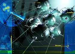 Promienie, Abstrakcja, Grafika 3D