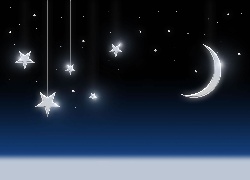 Gwiazdy, Księżyc, Noc