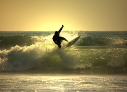 Morze, Fale, Surfer