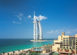 Zjednoczone Emiraty Arabskie, Dubaj, Hotel, Domy, Morze