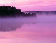 Jezioro, Mgła