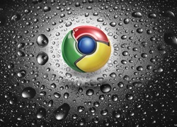 Chrome, Logo, Krople