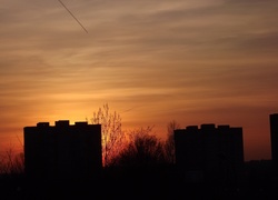 Zachód, Słońca, Wieżowce