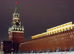 Rosja, Moskwa, Kreml, Wieża, Spasska