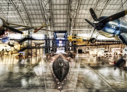 Stany Zjednoczone, Stan Wirginia, Muzeum Lotnictwa, Smithsonian National Air and Space Museum Steven F. Udvar-Hazy Center, Samoloty, HDR Muzea